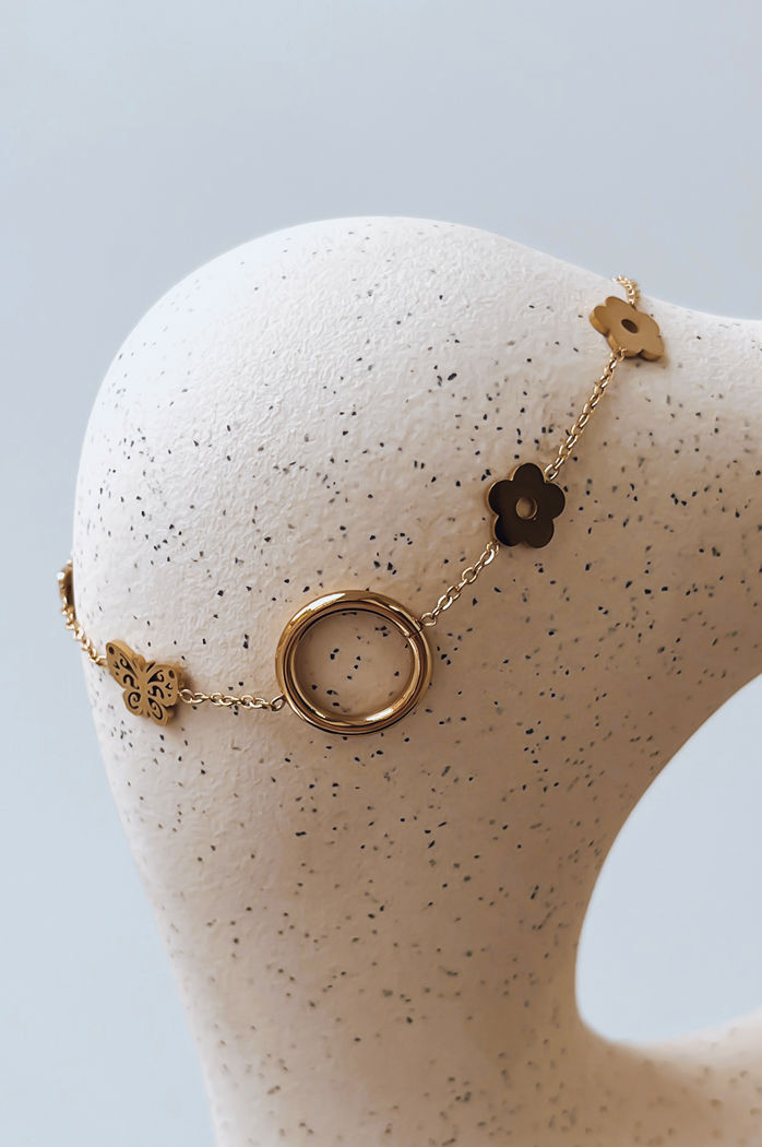 Bransoletka MARIPOSA złota Dstreet LY0096