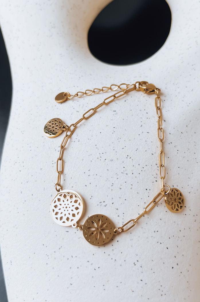 Bransoletka MANDALA złota Dstreet LY0100