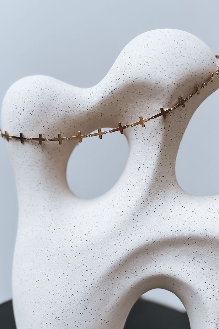 Naszyjnik HESUS złoty Dstreet IY0093