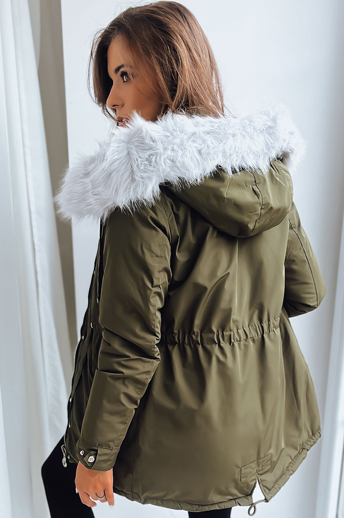 Kurtka zimowa damska parka MOLLA zielona Dstreet TY3658
