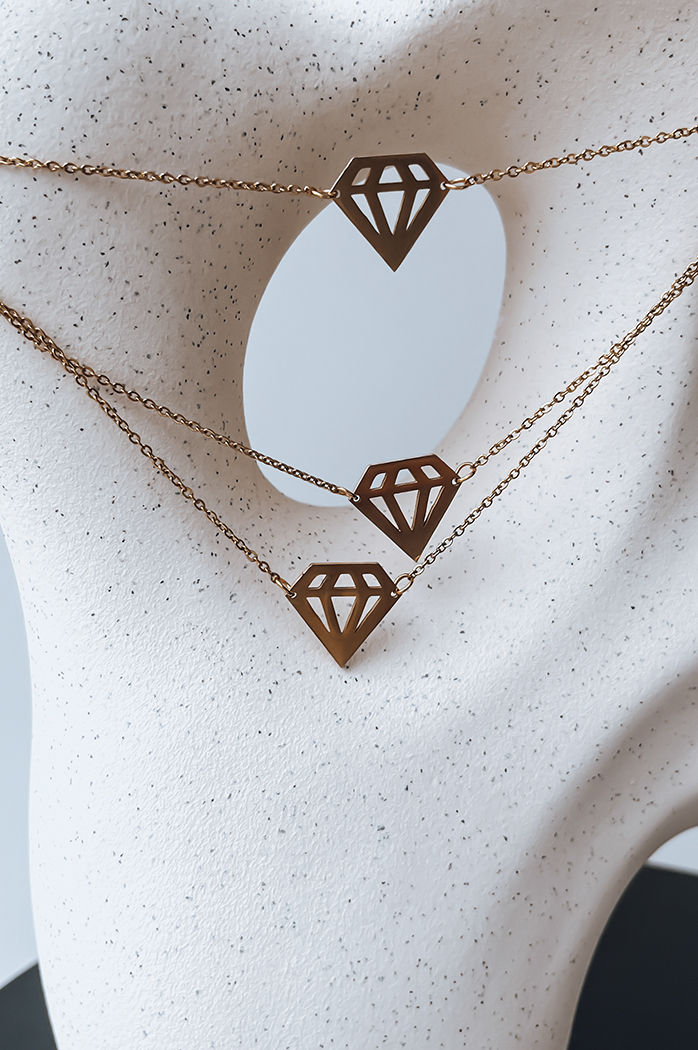 Naszyjnik ADAMANT złoty Dstreet IY0097