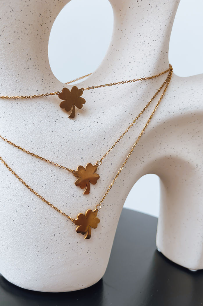 Naszyjnik CLOVER złoty Dstreet IY0098