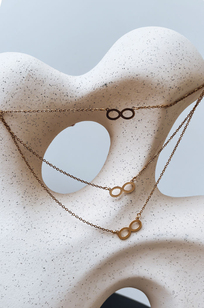 Naszyjnik INFINITY złoty Dstreet IY0099