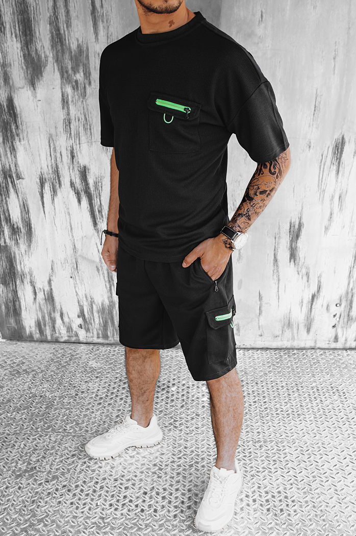 Komplet męski czarny Dstreet AX0755