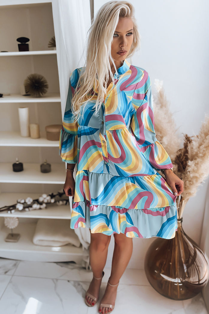 Sukienka BRANTONA błękitna Dstreet EY2042z