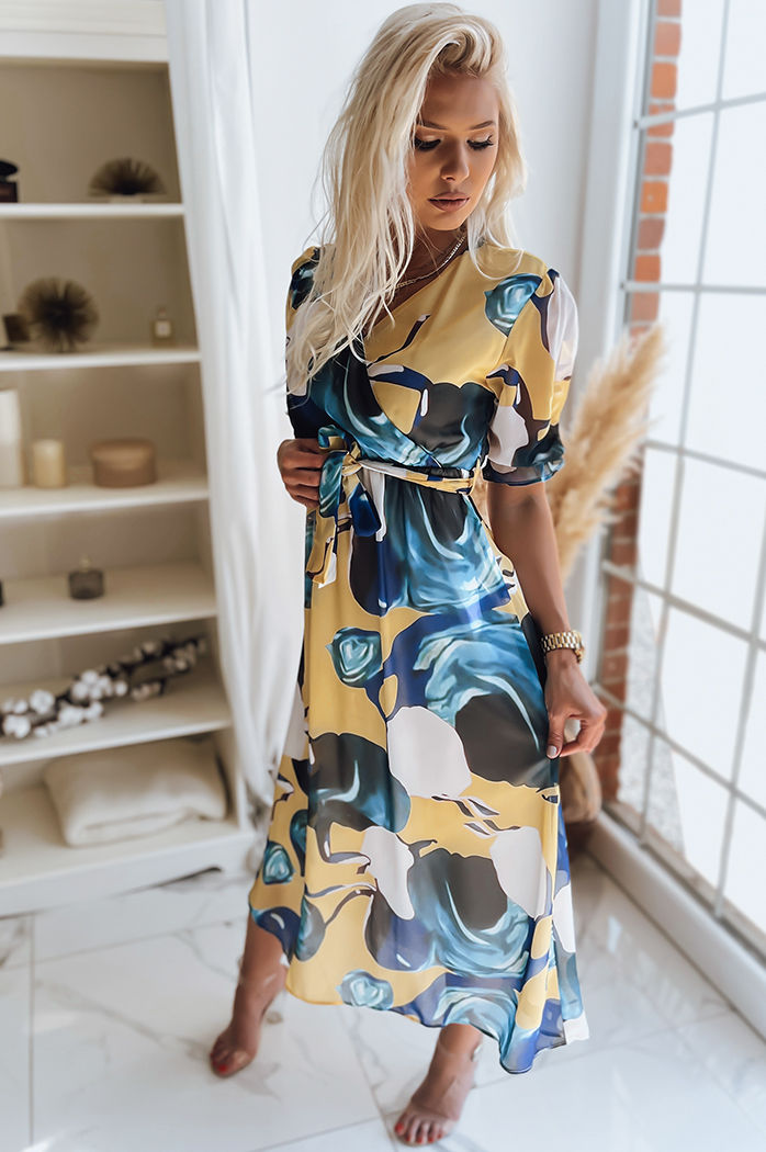 Sukienka VALLERIO żółta Dstreet EY1875z