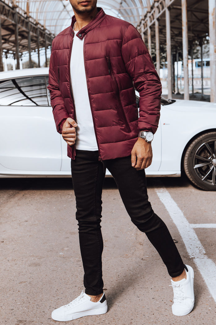 Kurtka męska pikowana bordowa Dstreet TX4443