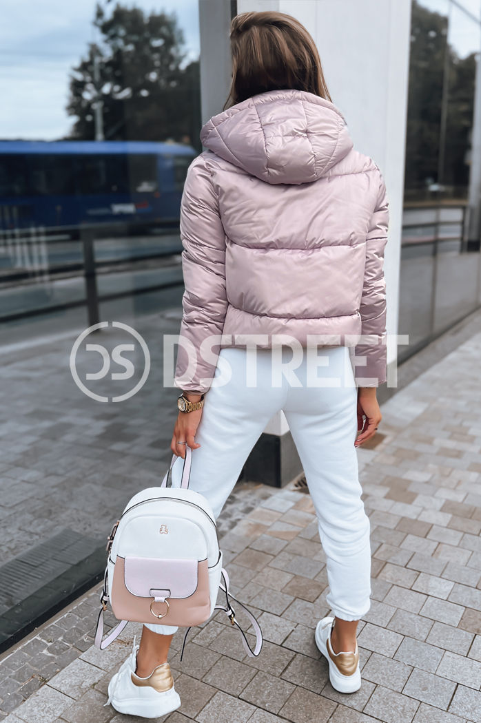 Kurtka przejściowa damska pikowana LOLAROSE różowa Dstreet TY3683