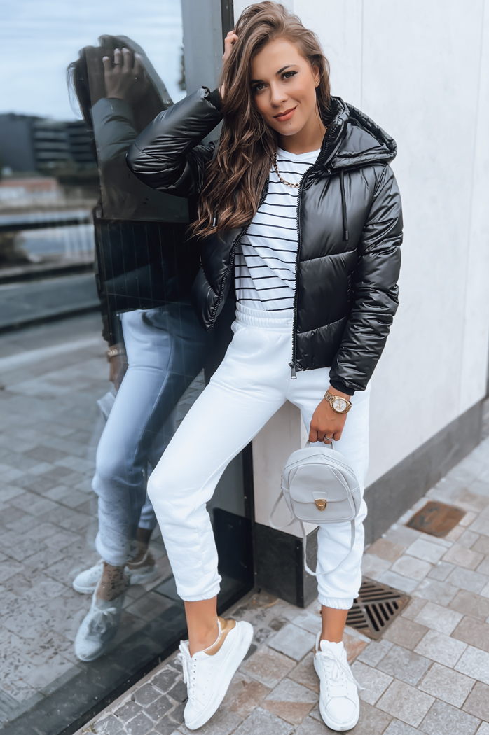 Kurtka przejściowa damska pikowana LOLAROSE czarna Dstreet TY3684