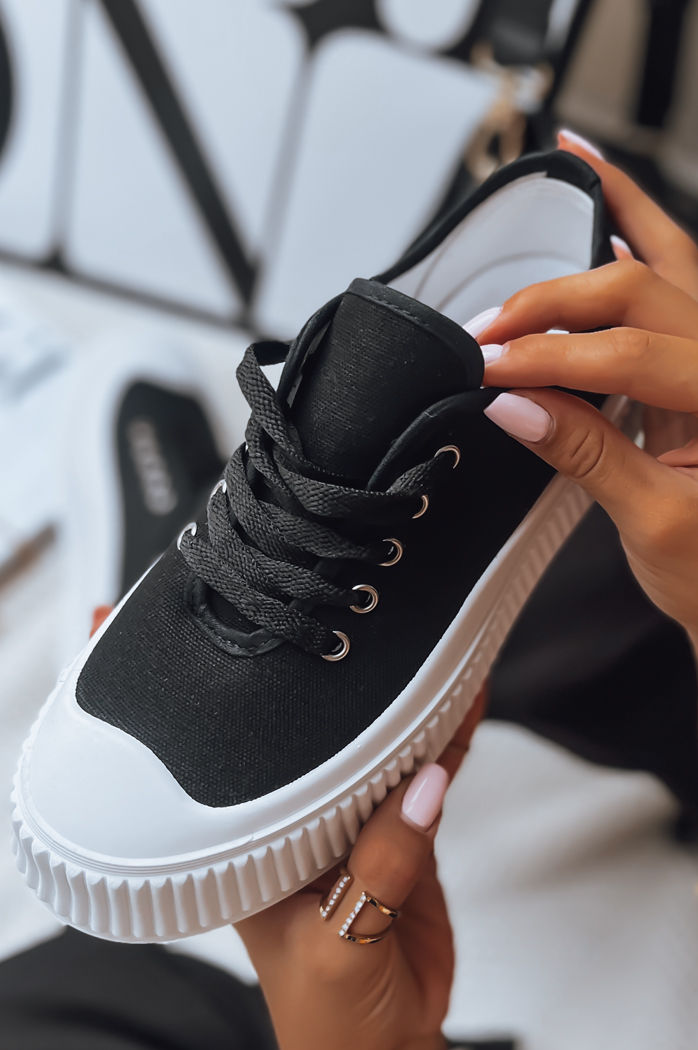 Trampki damskie ELMA czarne Dstreet ZY0319