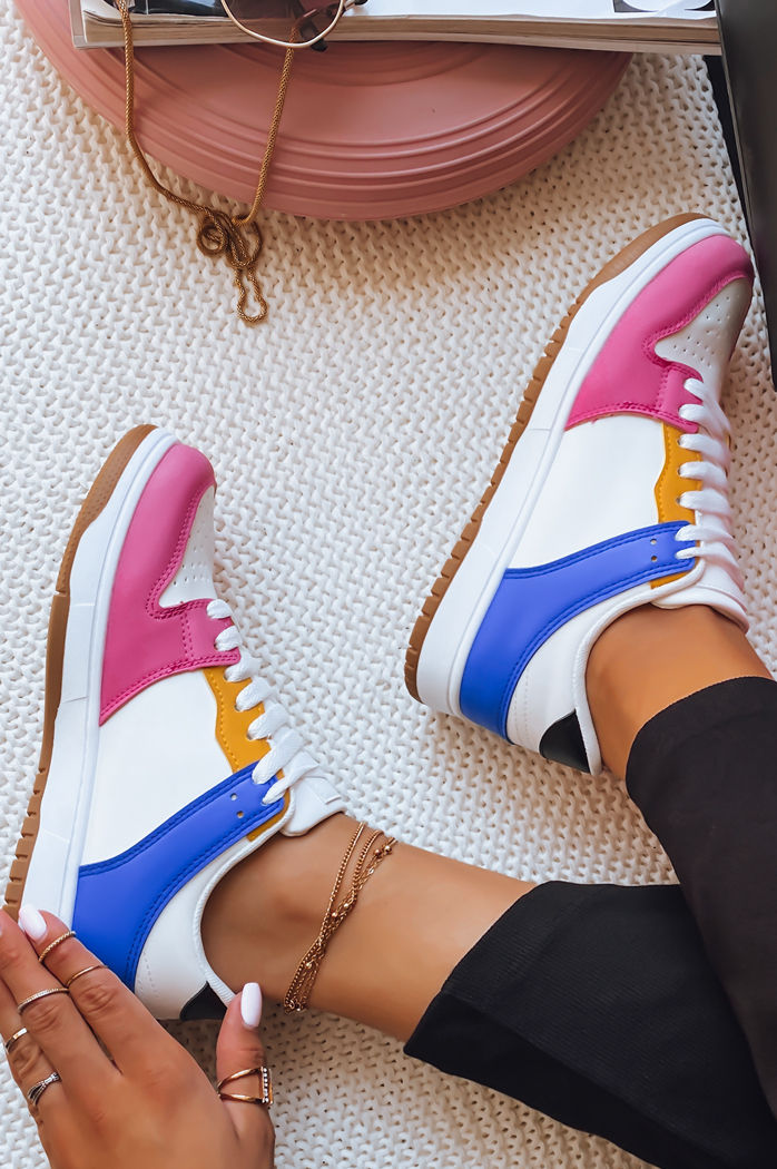 Sneakersy damskie COLORFULL fuksja Dstreet ZY0329