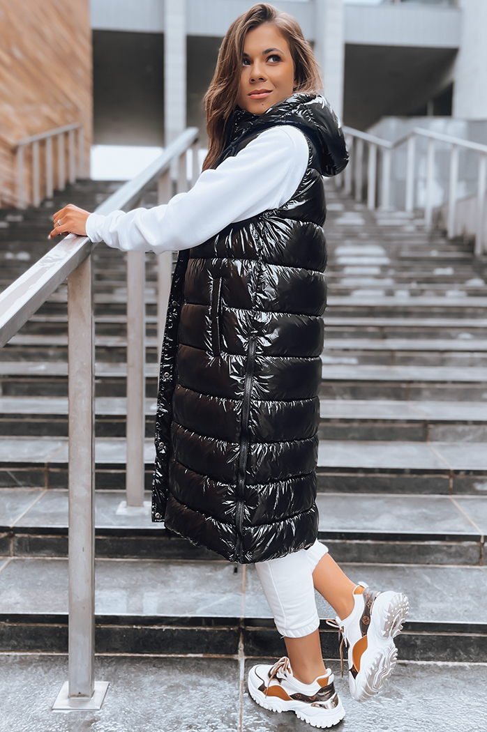 Kamizelka pikowana damska GANTINI czarna Dstreet TY3739