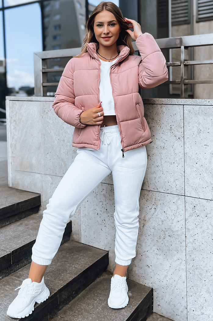 Kurtka damska pikowana LAROSE różowa Dstreet TY3768