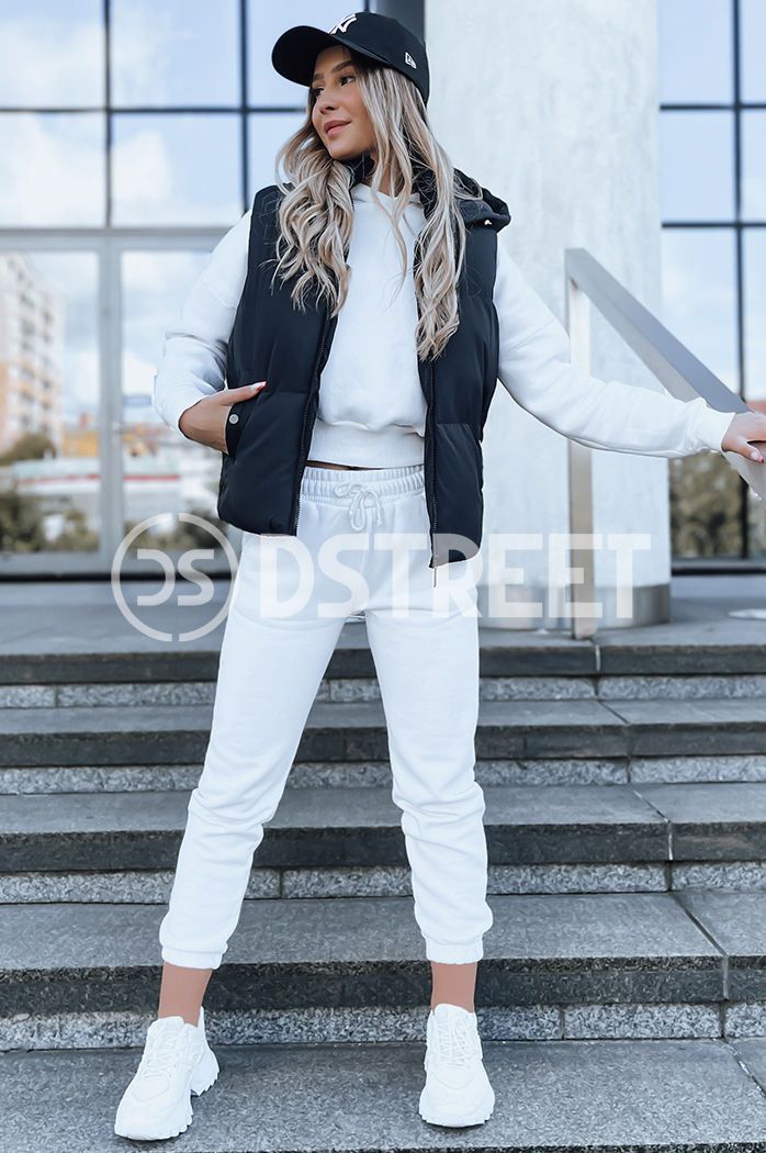 Kamizelka damska pikowana POPLAR czarna Dstreet TY3773