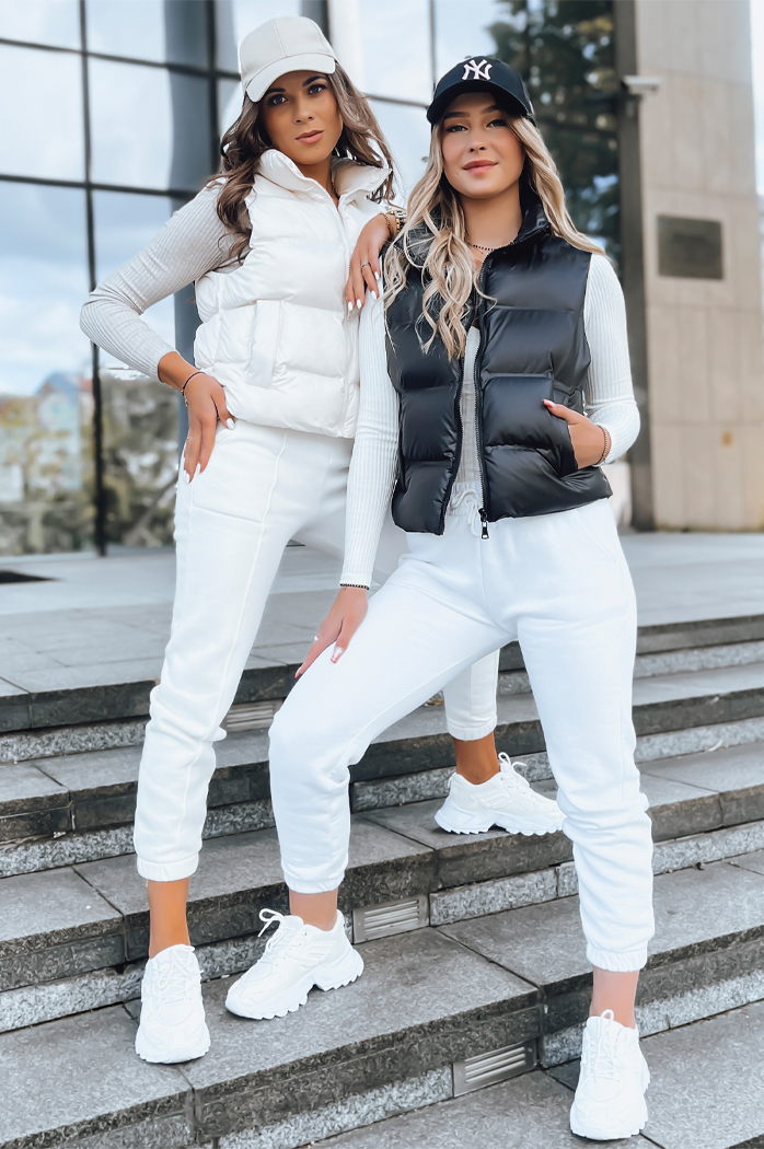 Pikowana kamizelka damska WILLOW czarna Dstreet TY3796