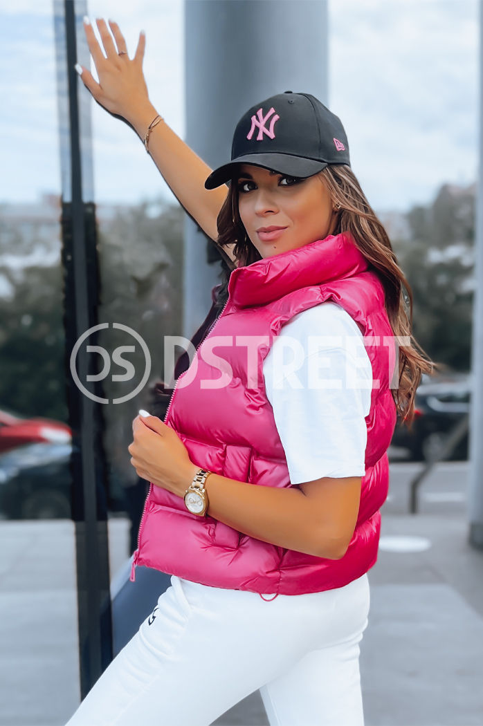 Sportowa kamizelka damska RASBERRY BUSH fuksja Dstreet TY3808