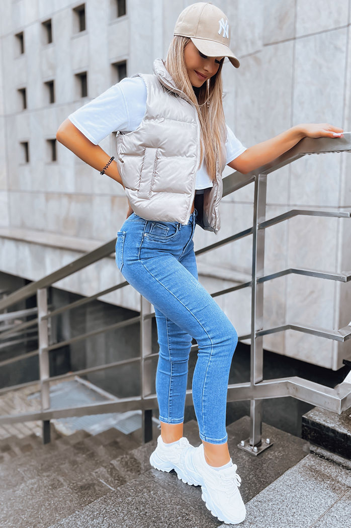 Spodnie damskie jeansowe SADIE niebieskie Dstreet UY1592