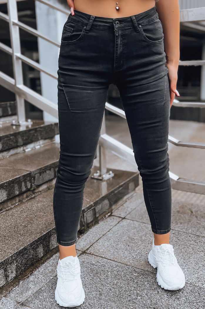 Spodnie damskie jeansowe ENDI czarne Dstreet UY1601