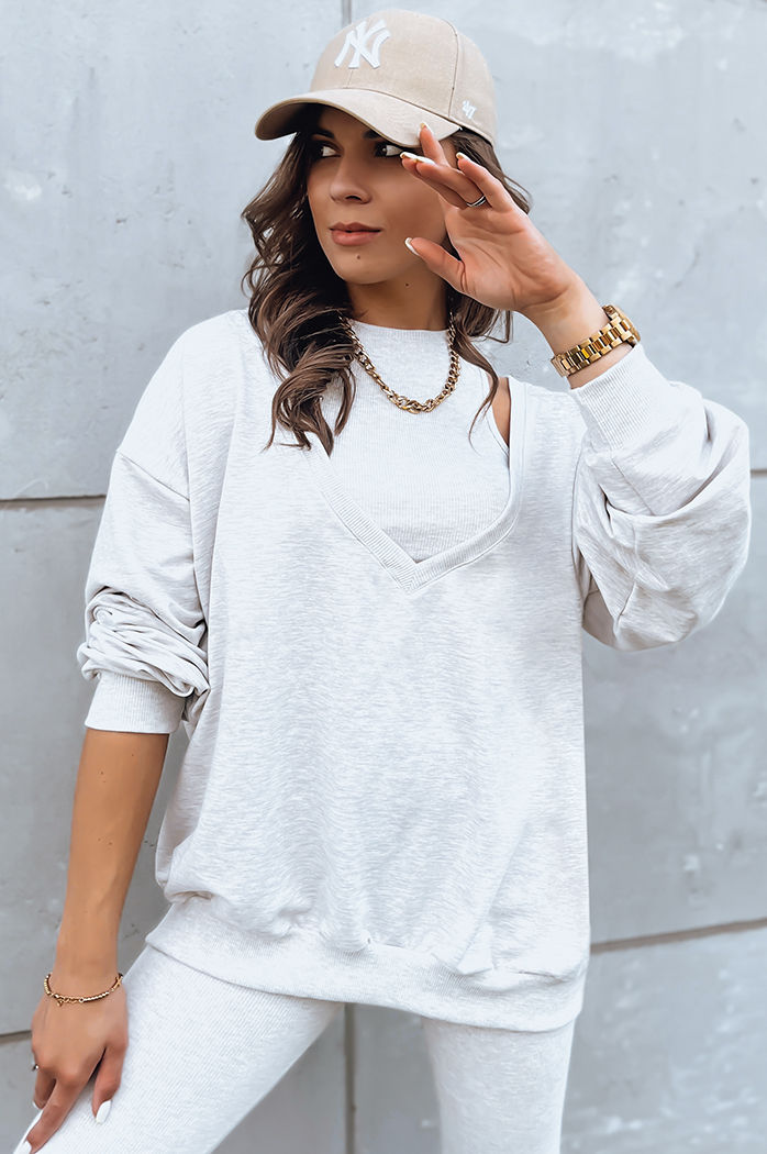 Komplet damski 3w1 ASTRAL ATTIRE jasnobeżowy Dstreet AY0894