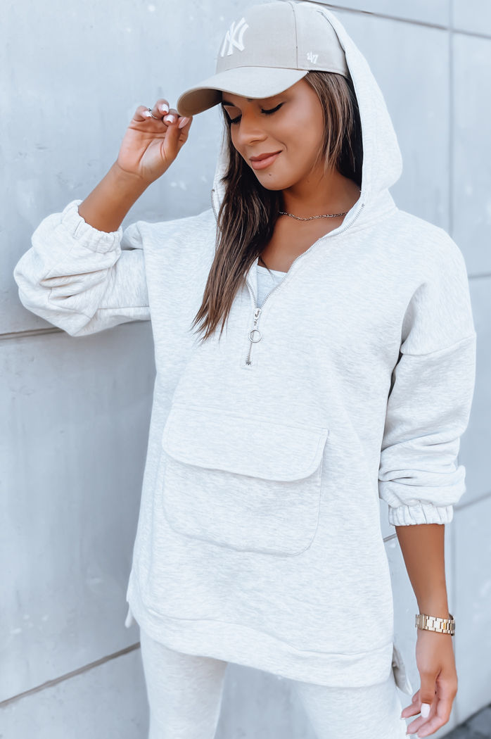 Komplet dresowy damski MAYALAN jasnoszary Dstreet AY0941