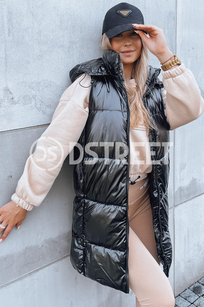 Kamizelka damska długa GANT czarna Dstreet TY3839