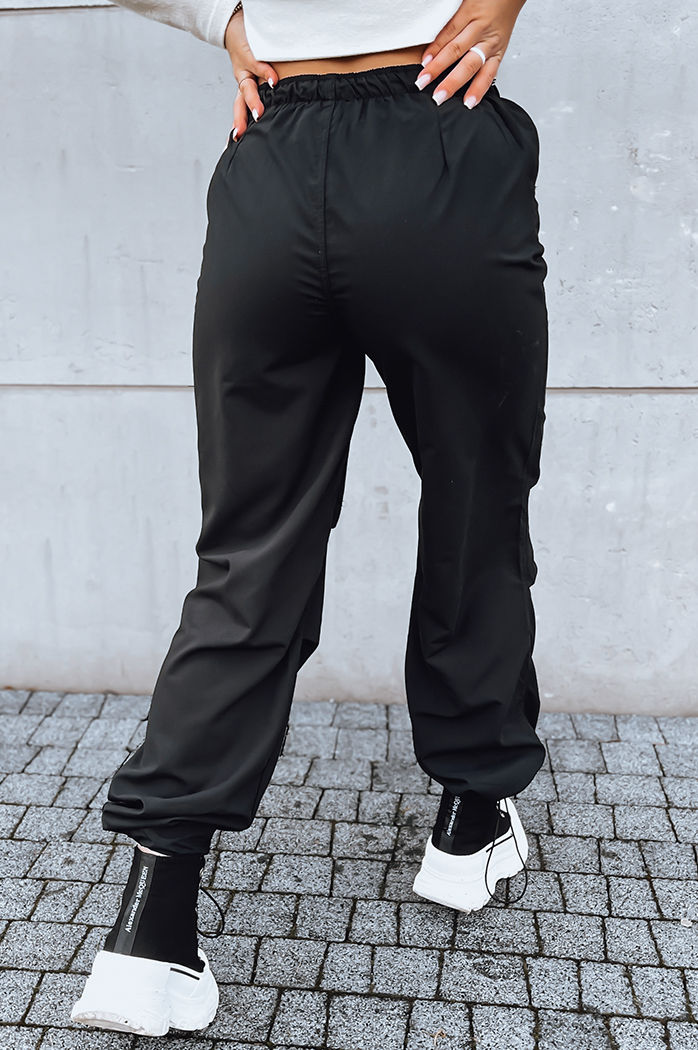 Spodnie damskie spadochronowe MORAT czarne Dstreet UY1663