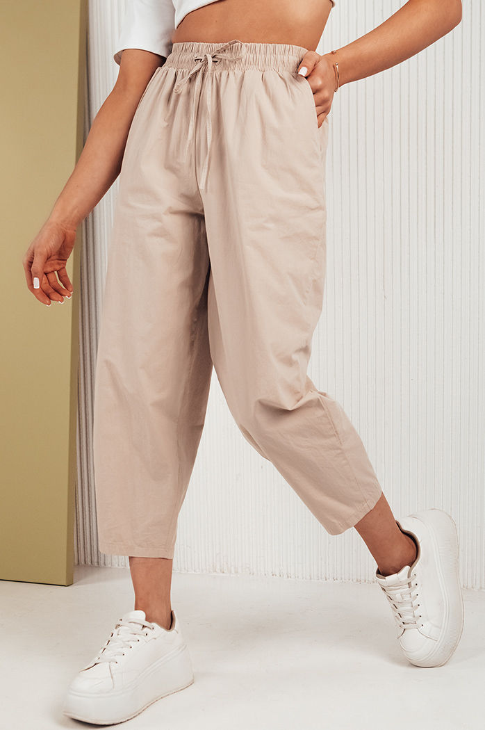 Spodnie damskie BALLOON FANTASY beżowe Dstreet UY1669