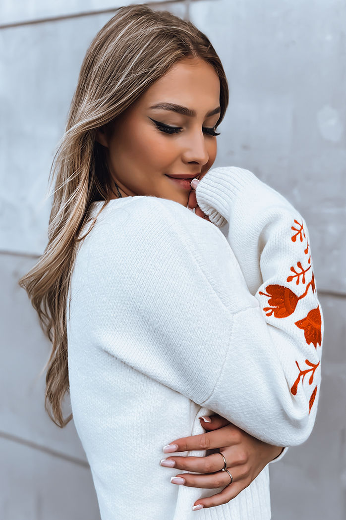 Sweter damski LYRA biały Dstreet MY2214