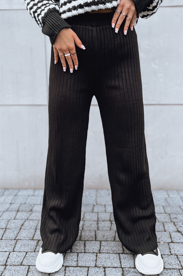 Spodnie damskie wide leg MOSSYMOOD czarne Dstreet UY1689