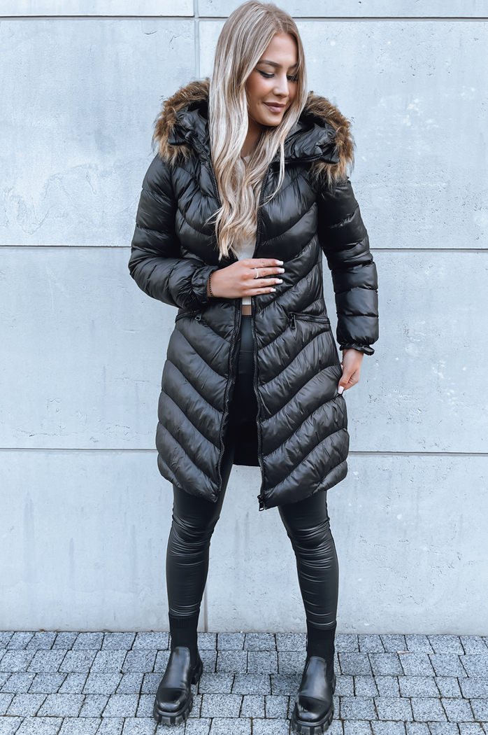 Kurtka zimowa damska GLAMOUR FUSION czarna Dstreet TY3890