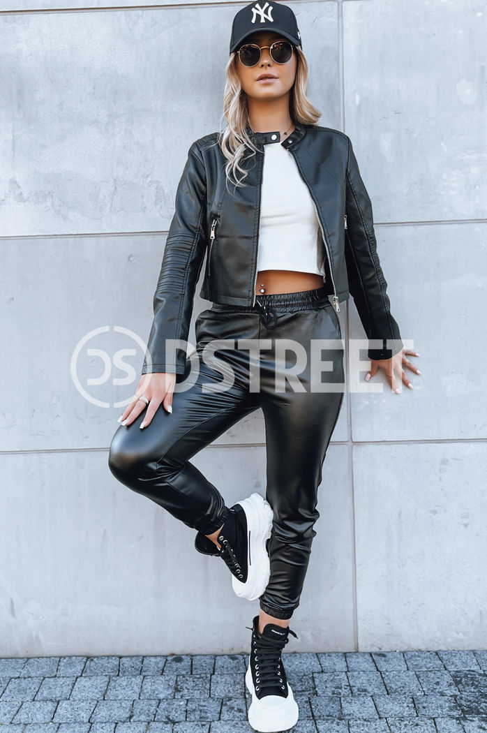 Kurtka skórzana damska CHIC STYLE czarna  Dstreet TY3897