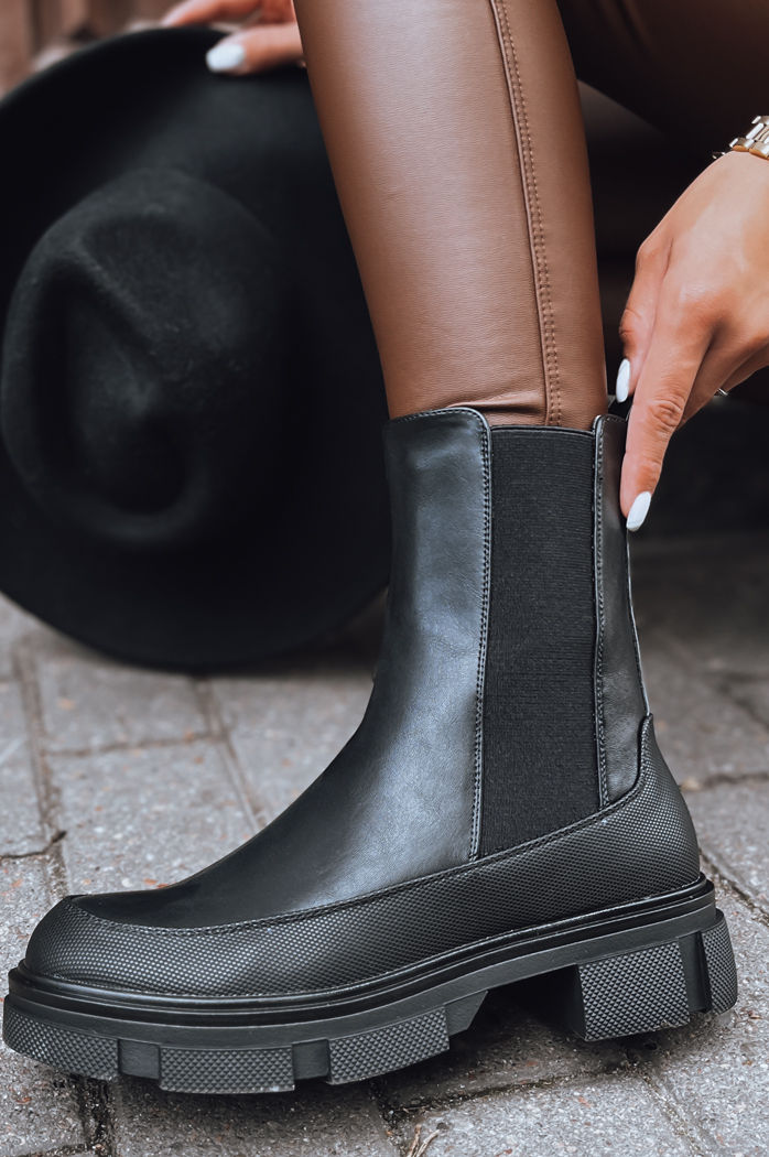 Botki damskie FROSTFALL czarne Dstreet ZY0353