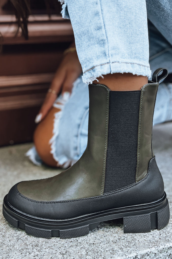 Botki damskie FROSTFALL zielone Dstreet ZY0354