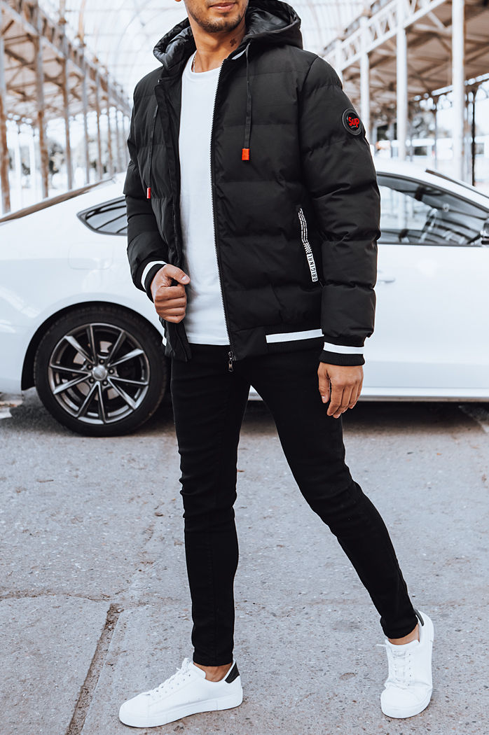 Kurtka zimowa męska bomberka czarna Dstreet TX4505