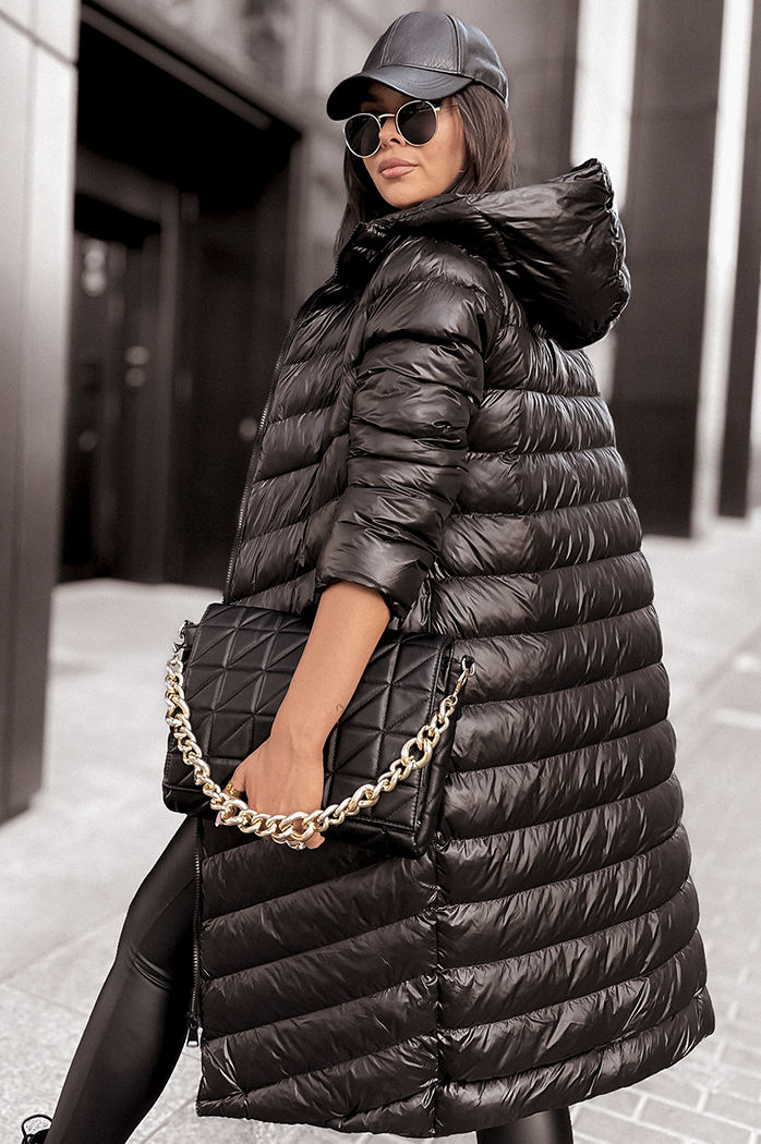 Kurtka damska pikowana SPECTRUMS czarna Dstreet TY3887z