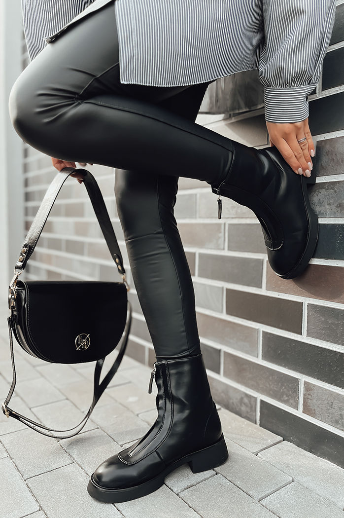 Botki damskie CAMELLIA czarne Dstreet ZY0376