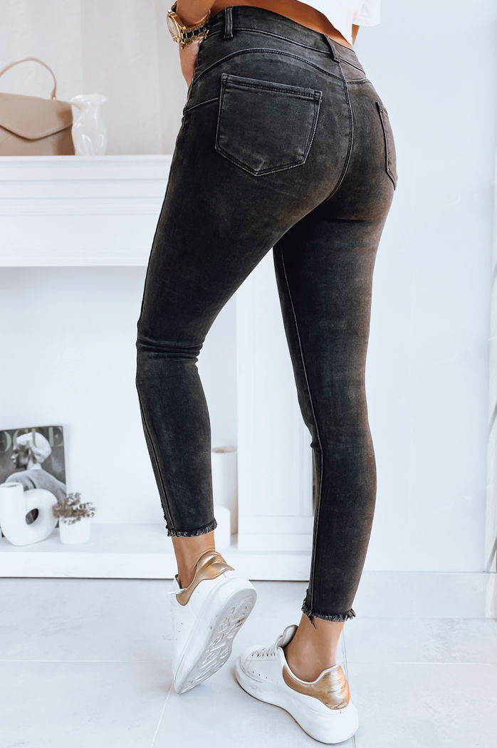 Spodnie damskie jeansowe PINES czarne Dstreet UY1734