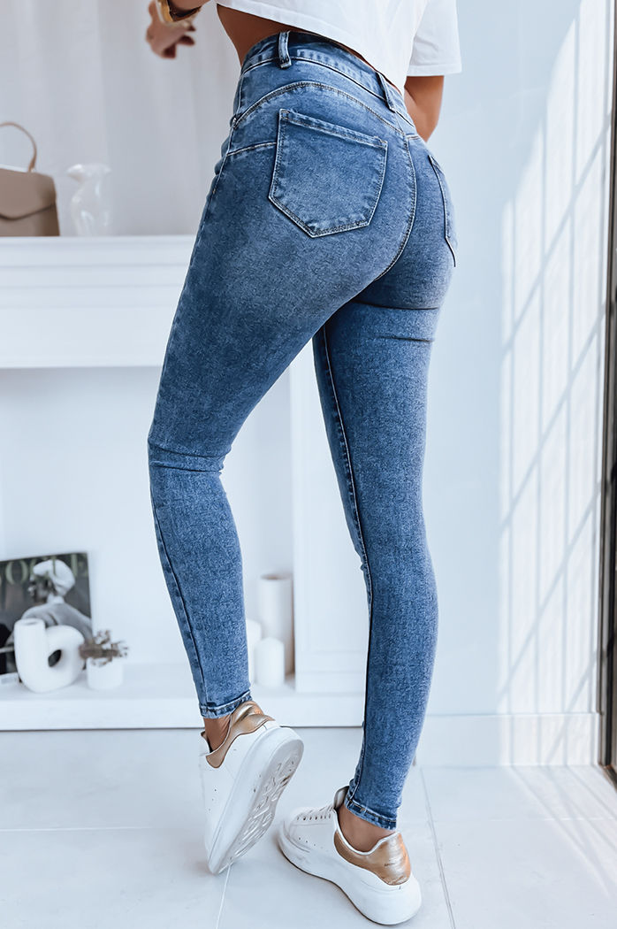 Spodnie damskie jeansowe DIVERIO ciemnoniebieskie Dstreet UY1748