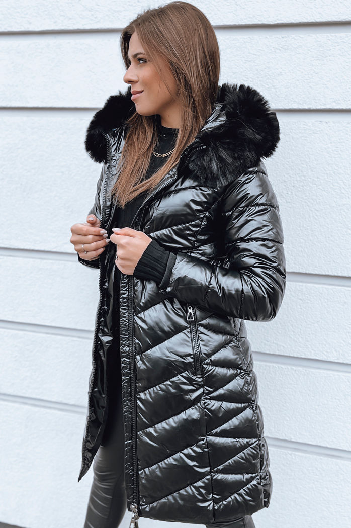 Kurtka zimowa damska pikowana BELLATRIX czarna Dstreet TY3981