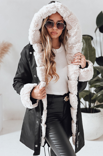 Kurtka zimowa damska parka ARCTIC czarna Dstreet TY3985