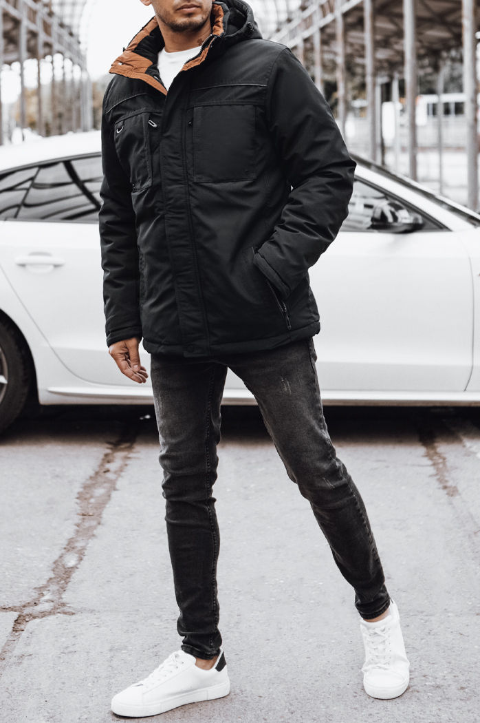 Kurtka zimowa męska czarna Dstreet TX4599
