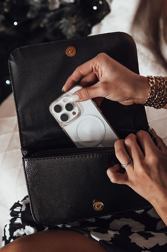 Torebka wieczorowa LUNER czarna Dstreet GY0041