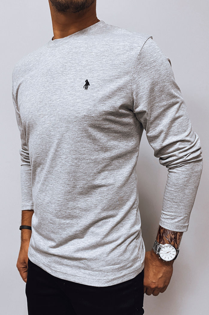 Longsleeve męski szary Dstreet LX0565