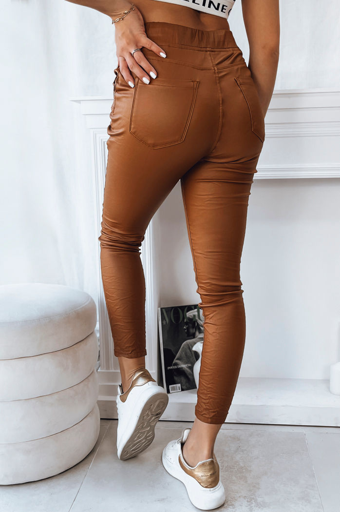 Spodnie damskie LIZZY kamelowe Dstreet UY1779