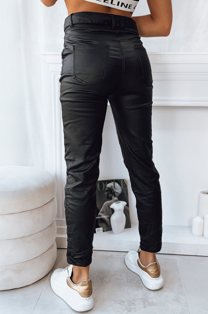 Spodnie damskie VIOLA czarne Dstreet UY1786