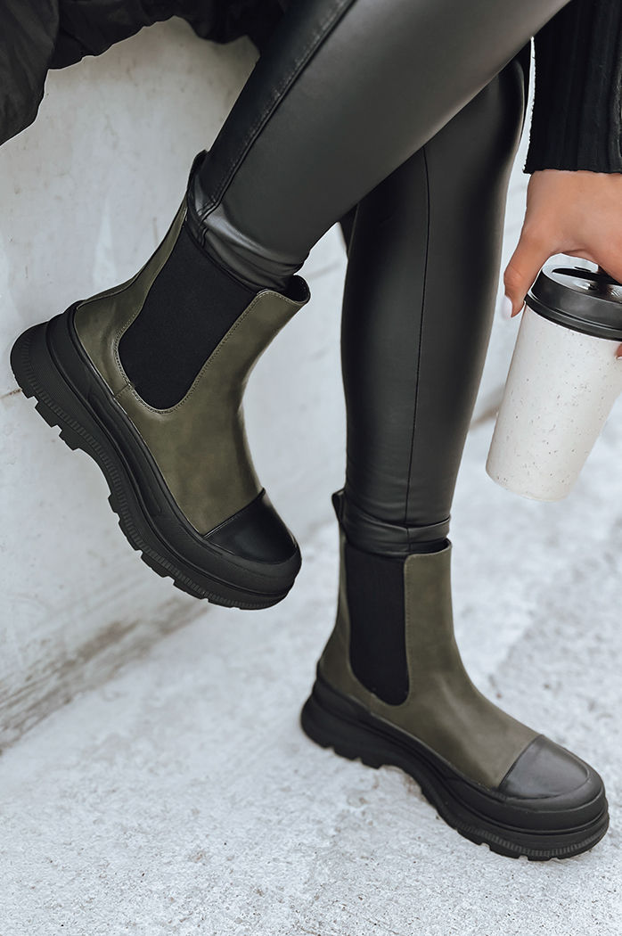 Botki damskie DENTAR zielone Dstreet ZY0411