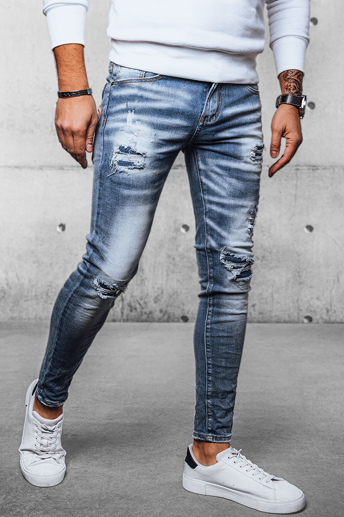 Spodnie męskie jeansowe niebieskie Dstreet UX4081