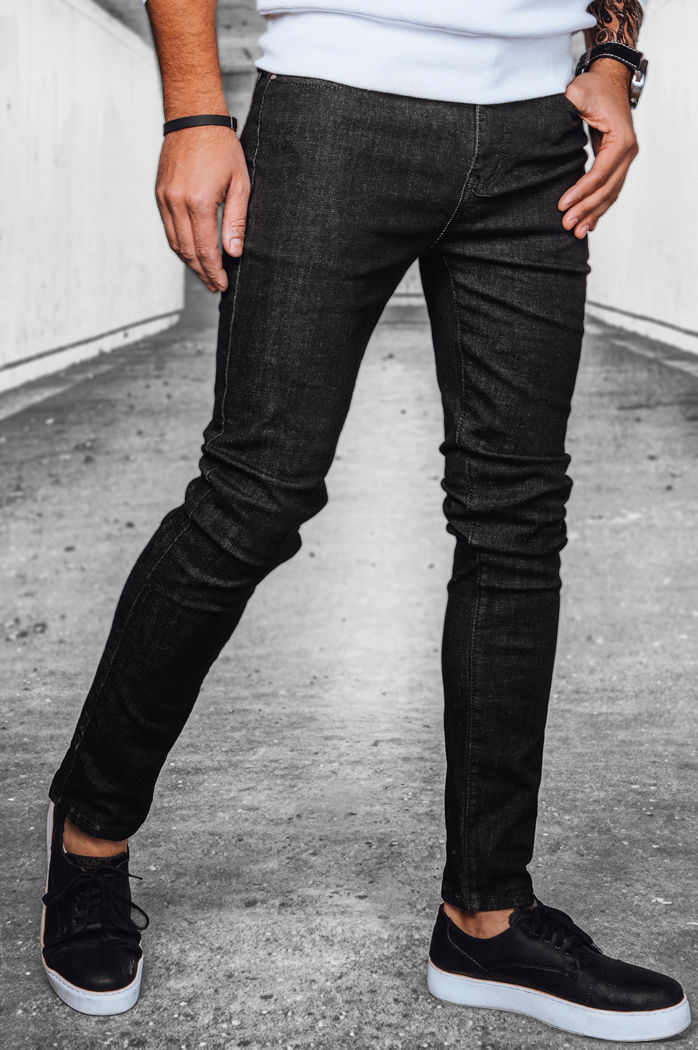 Spodnie męskie jeansowe czarne Dstreet UX4084