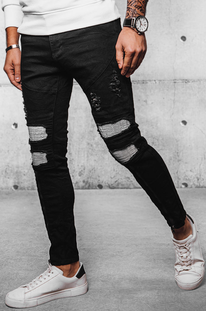 Spodnie męskie jeansowe czarne Dstreet UX4089