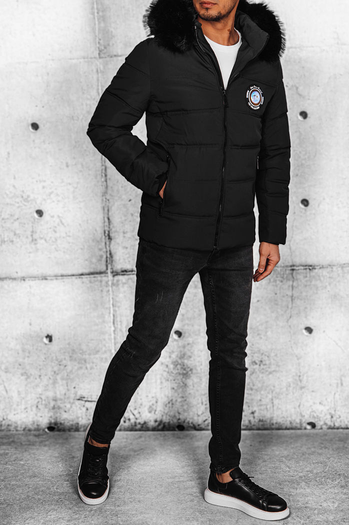 Kurtka zimowa męska pikowana czarna Dstreet TX4644